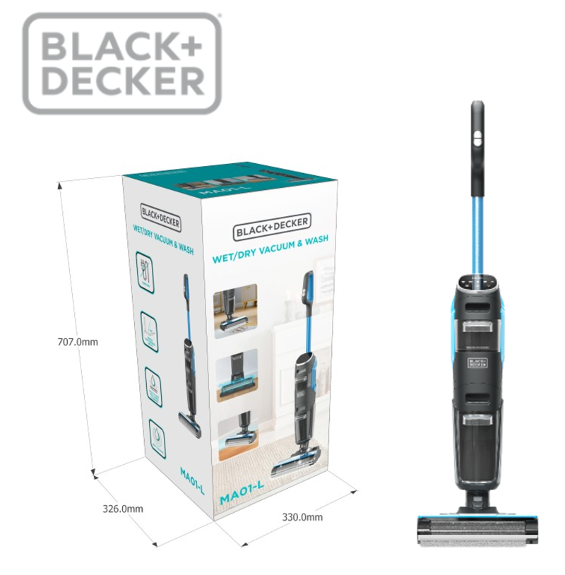 MÁY HÚT BỤI LAU SÀN THÔNG MINH KHÔNG DÂY 5 CHỨC NĂNG BLACK+DECKER BXUVXA02