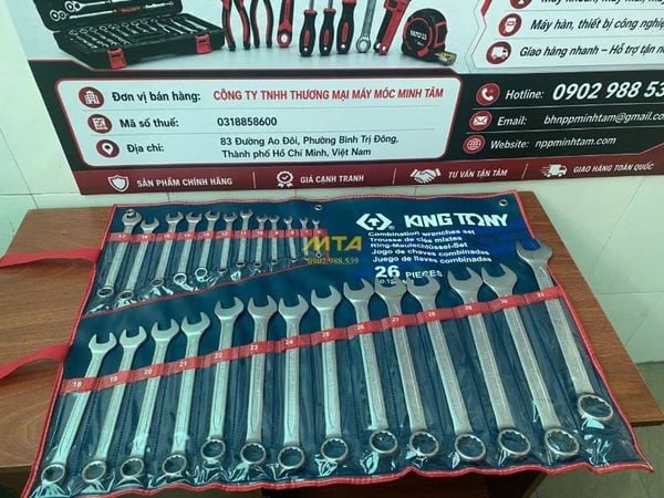 Bộ Vòng Miệng 26 Cái Hệ Mét Kingtony 1226MR 6-32mm