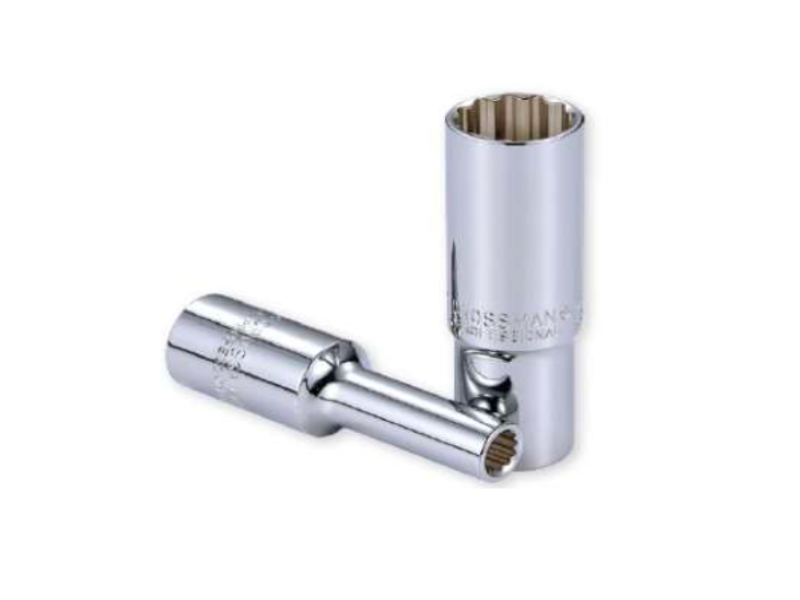 Đầu Típ Dài 12 Cạnh Hệ Inch 3/8 Inch Crossman 96-550 Chuẩn 1/2 Inch Chính Hãng