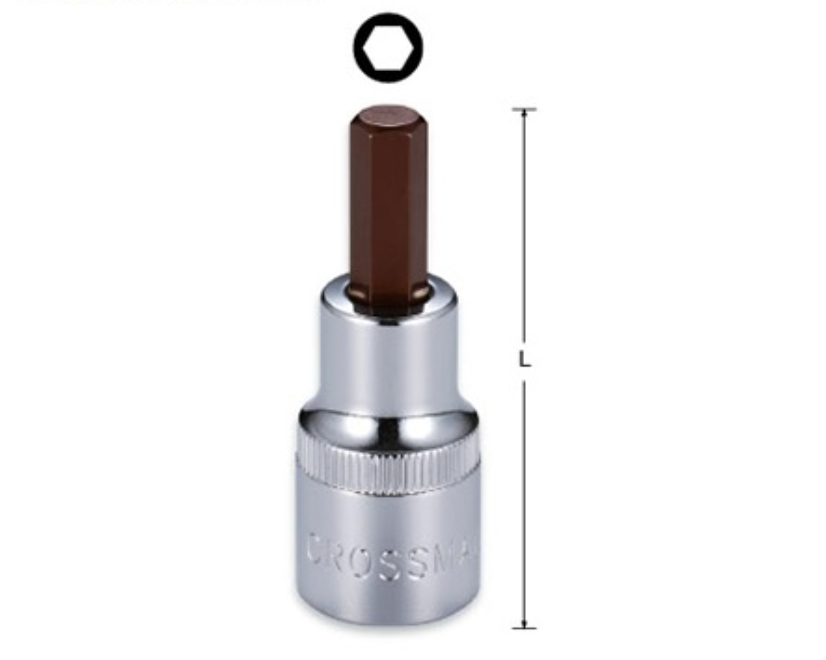 Đầu Tuýp 1/4 Inch Bit Hình Lục Giác 3mm Crossman 99-423 Chính Hãng