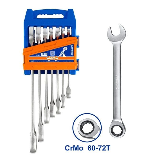 Bộ 7 cờ lê vòng miệng tự động WadFow WSP4207 8-19mm