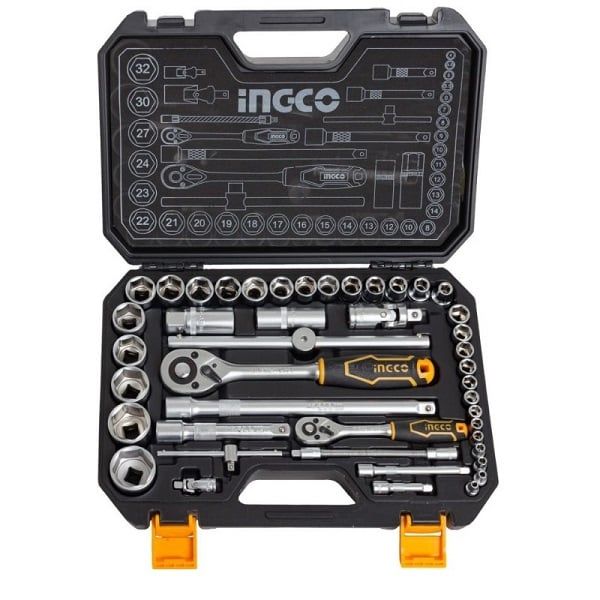 Bộ 44 đầu tuýp (1/4 inch + 1/2 inch) Ignco HKTS42441