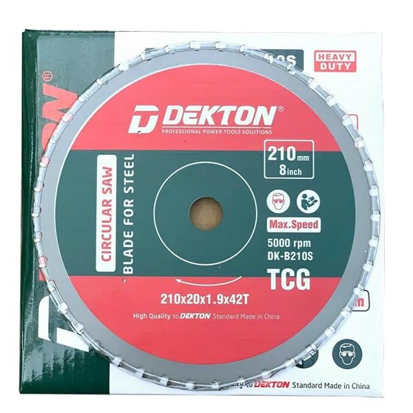 Lưỡi Cưa Hợp Kim Dekton DK-B210S 210mm 42 Răng Chính Hãng