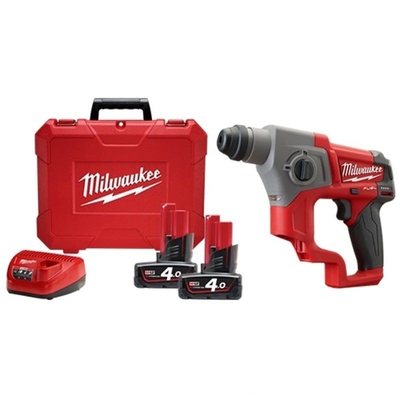 Máy Khoan Búa Milwaukee M12 CH-402C SET (2 Pin X 4.0Ah, 1 Sạc)