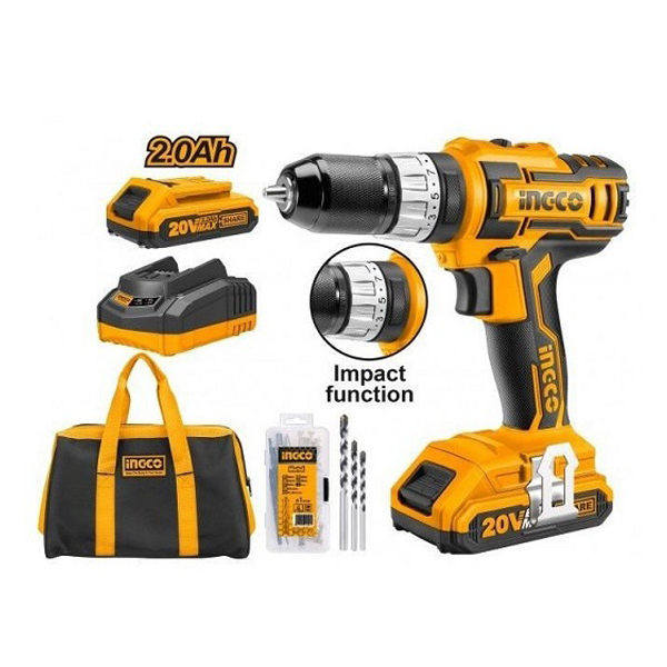Máy khoan búa dùng pin Lithium Ingco CIDLI2002 (20V)