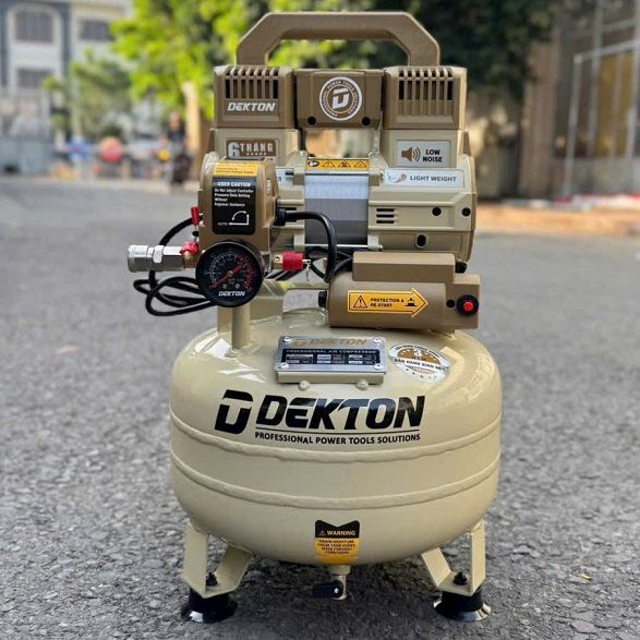 Máy Nén Khí Không Dầu Dekton DK-AC2912VTG 12L 1.1HP 7 Bar
