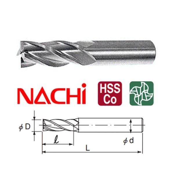 Mũi Phay ngón 4 cạnh 18.0mm Nachi List 6210 4SE18
