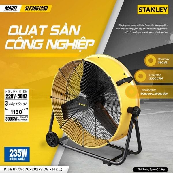 Quạt Công nghiệp Stanley 24” SLF306125D
