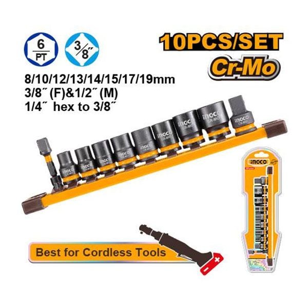 Bộ tuýp 10 chi tiết 3/8