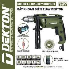 Máy Khoan Điện Dekton DK-ID710XPRO 710W Đầu Kẹp 13mm Màu Olive
