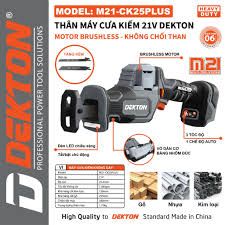 Máy Cưa Kiếm Dekton M21-CK25PLUS 21V Motor Brushless 3 Tốc Độ