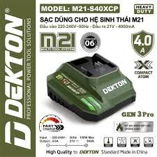 Sạc Nhanh 4.0A Dekton M21-S40XCP Vỏ Chống Cháy Màu Xanh Ôliu