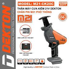 Cưa Kiếm Dekton M21-CK20C Kèm Hộp Nhựa 4 Lưỡi 115mm Motor Chổi Than