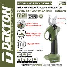 Kéo Cắt Cành Dekton M21-MCC28XPRO 28mm 21V Motor Brushless