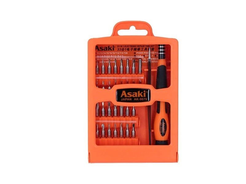 Bộ Tuốc Nơ Vít Điện Tử 33 Chi Tiết Asaki AK-9079