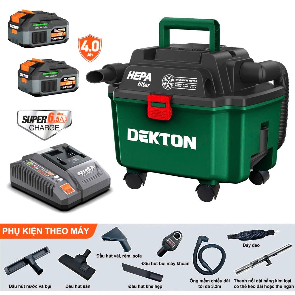 Máy Hút Bụi 3 Trong 1 Dekton M21-HB16PROMAX Motor Brushless