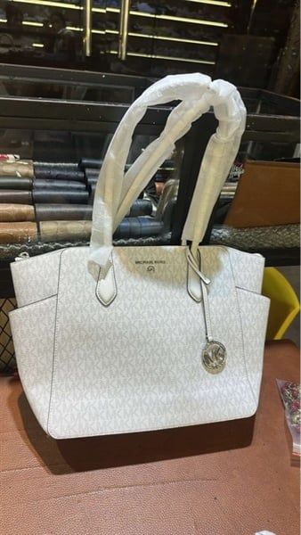  Túi Michael Kors Women Brown MK Logo Tote Bag Màu Nâu 