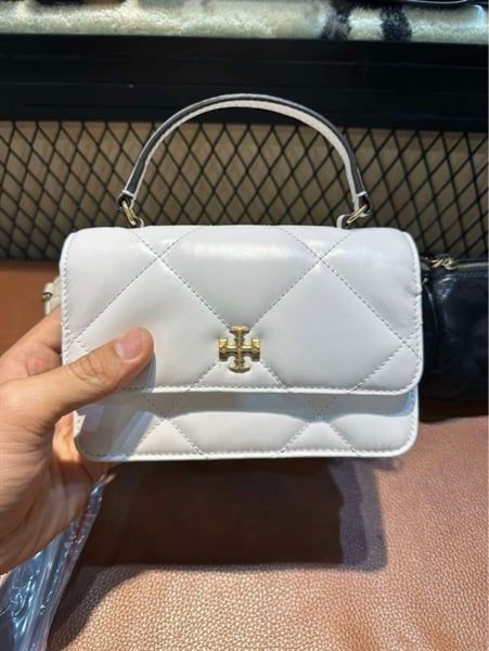  Túi Tory Burch Mini Kira Diamond Quilted Top Handle Bag Màu Đen 