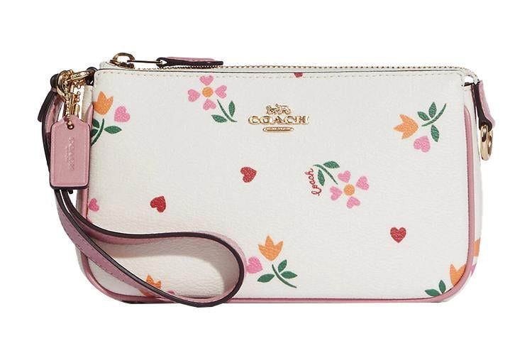  Túi Coach Nolita 19 Flower Màu Trắng Hồng ''C7658'' 