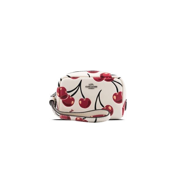  Ví Coach Pouch Wristlet With Cherry Print 