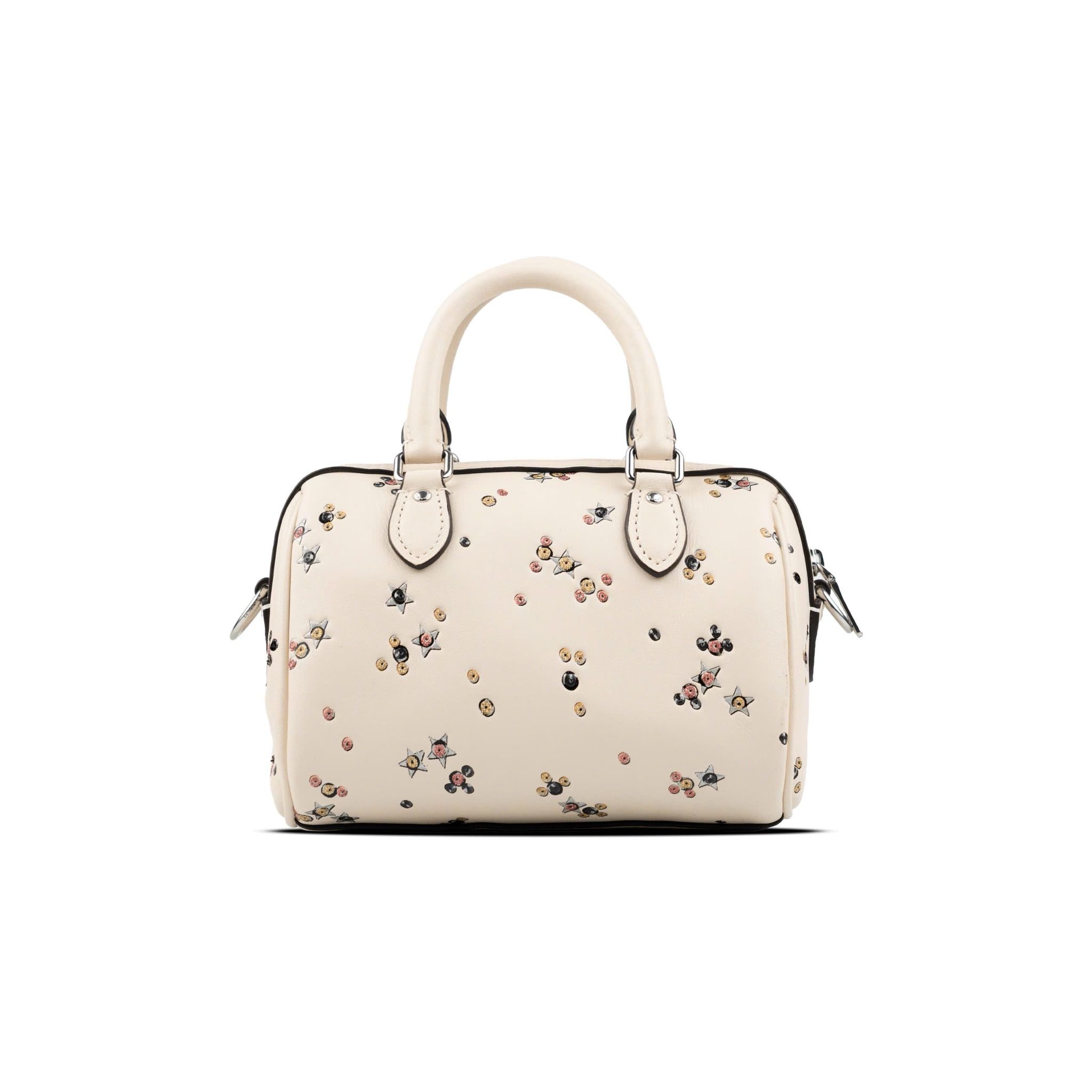  Túi Coach Mini Rowan Crossbody Bag In Blocked Signature Canvas Màu Trắng Họa Tiết Hoa 