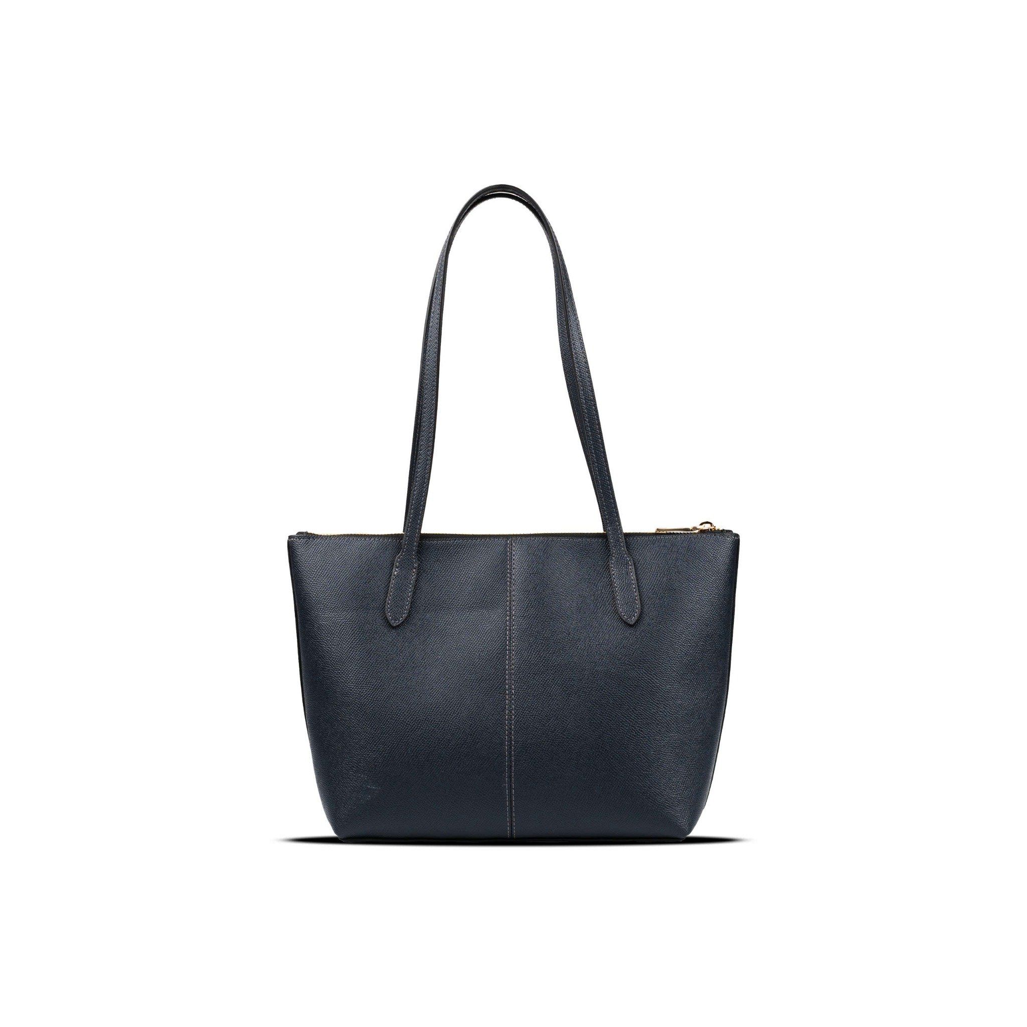  Túi Coach Tote Zip Màu Xanh Đậm 