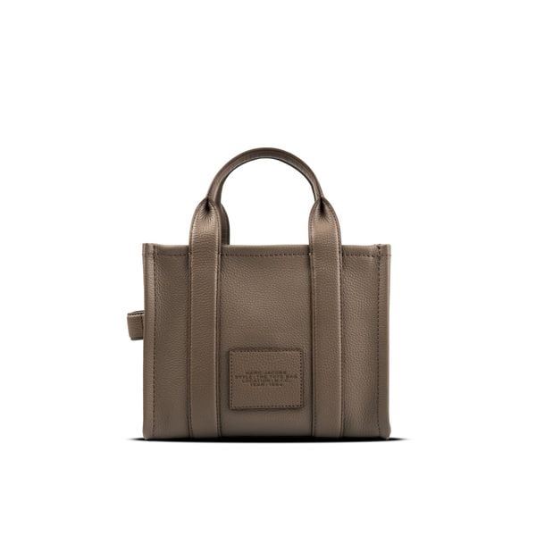  Túi Tote Marc Jacobs Women's Brown The SMALL Tote Leather Bag Màu Xám 
