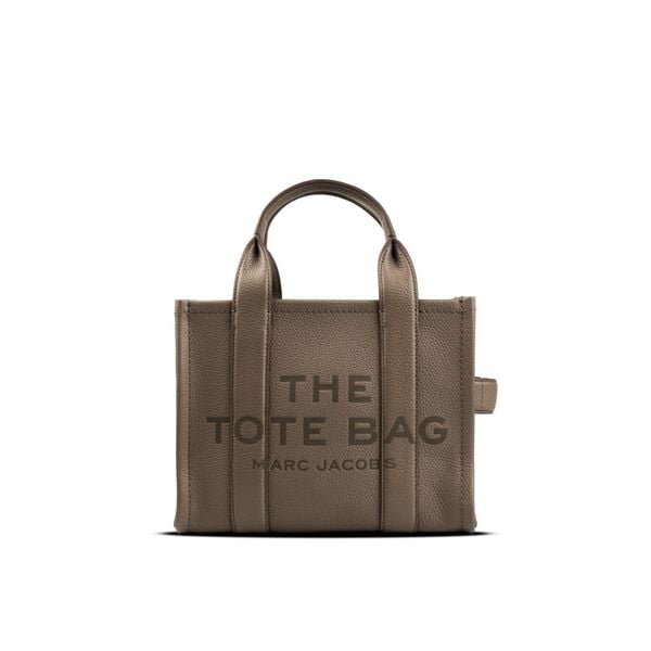  Túi Tote Marc Jacobs Women's Brown The SMALL Tote Leather Bag Màu Xám 