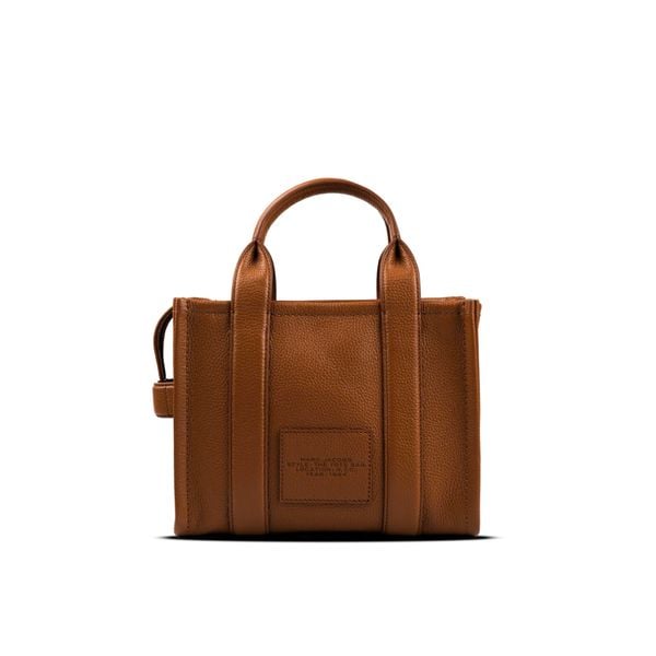  Túi Tote Marc Jacobs Women's Brown The SMALL Tote Leather Bag Màu Nâu 