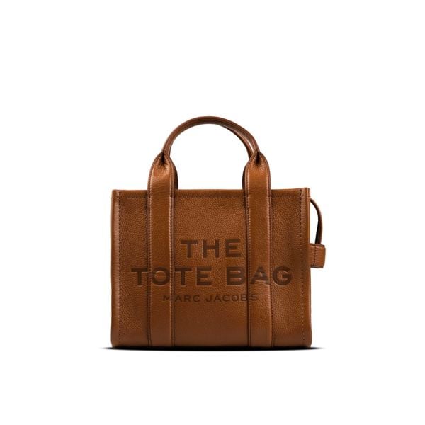  Túi Tote Marc Jacobs Women's Brown The SMALL Tote Leather Bag Màu Nâu 