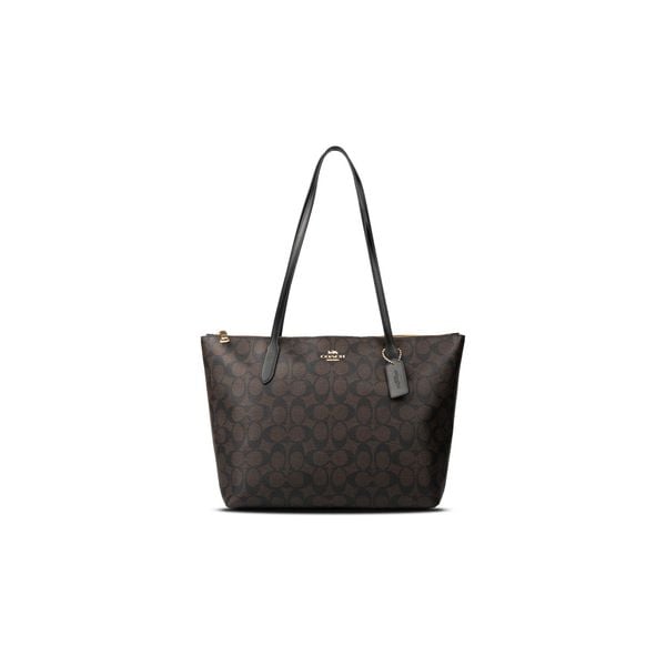 Túi Coach Tote Sig City Tote Zip Màu Nâu Mono Đậm 