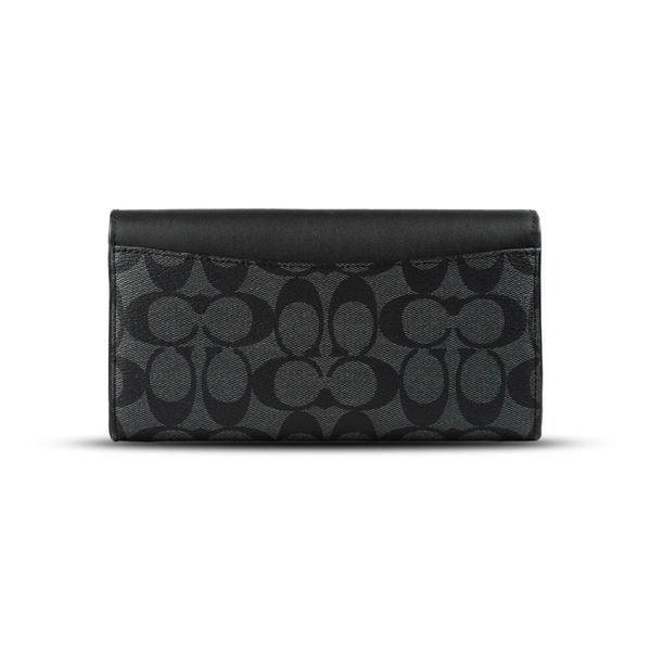  Ví Coach Dài Original Signature Slim Envelope Long Wallet Màu Đen 