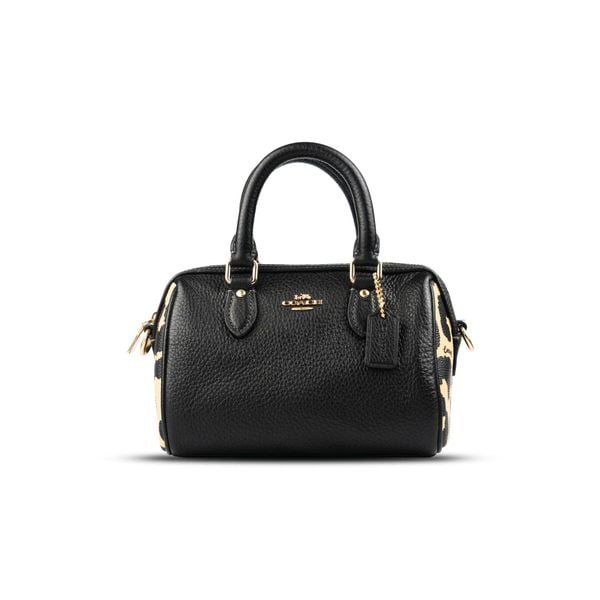  Túi Coach Mini Rowan Crossbody Bag with Leopard Print 