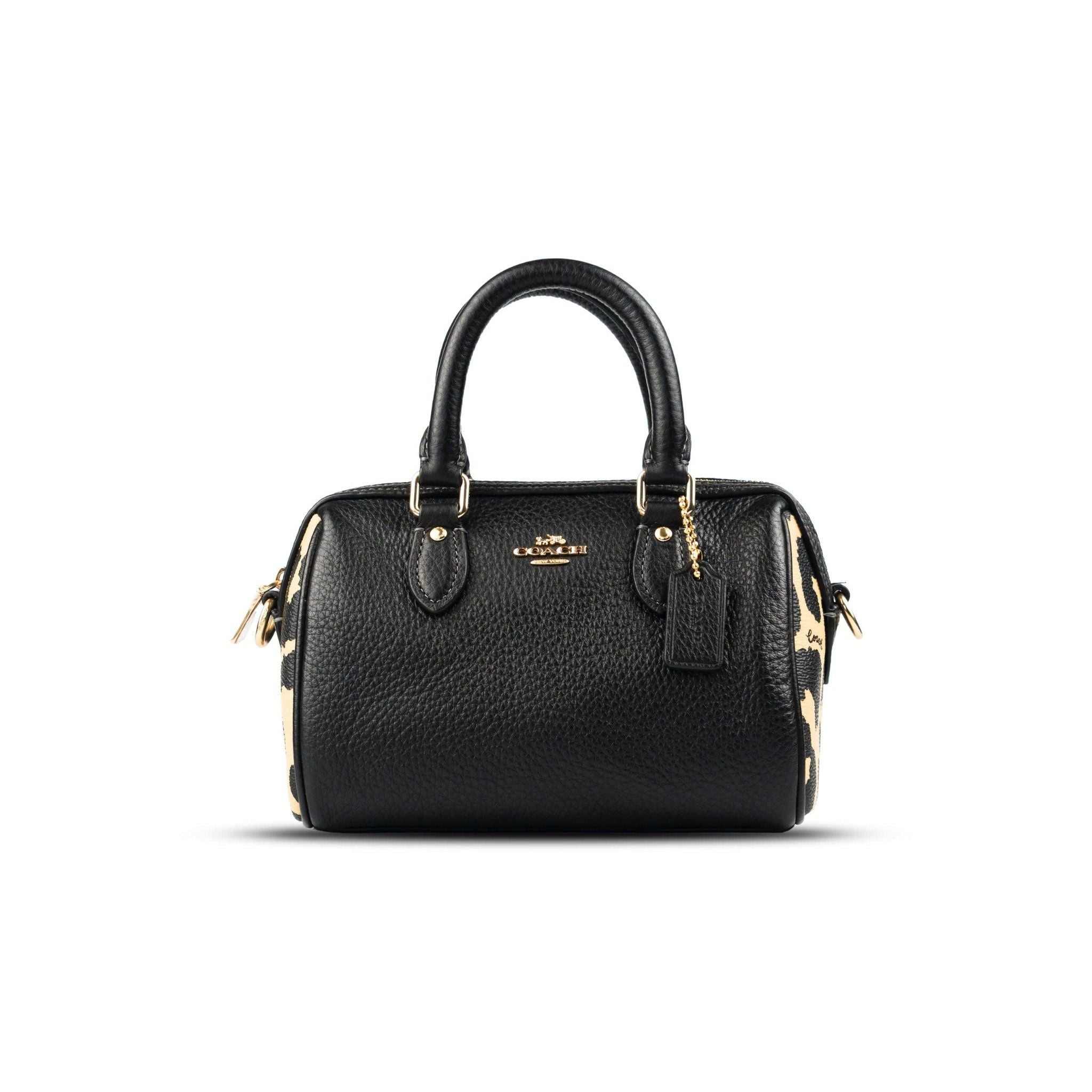  Túi Coach Mini Rowan Crossbody Bag with Leopard Print 