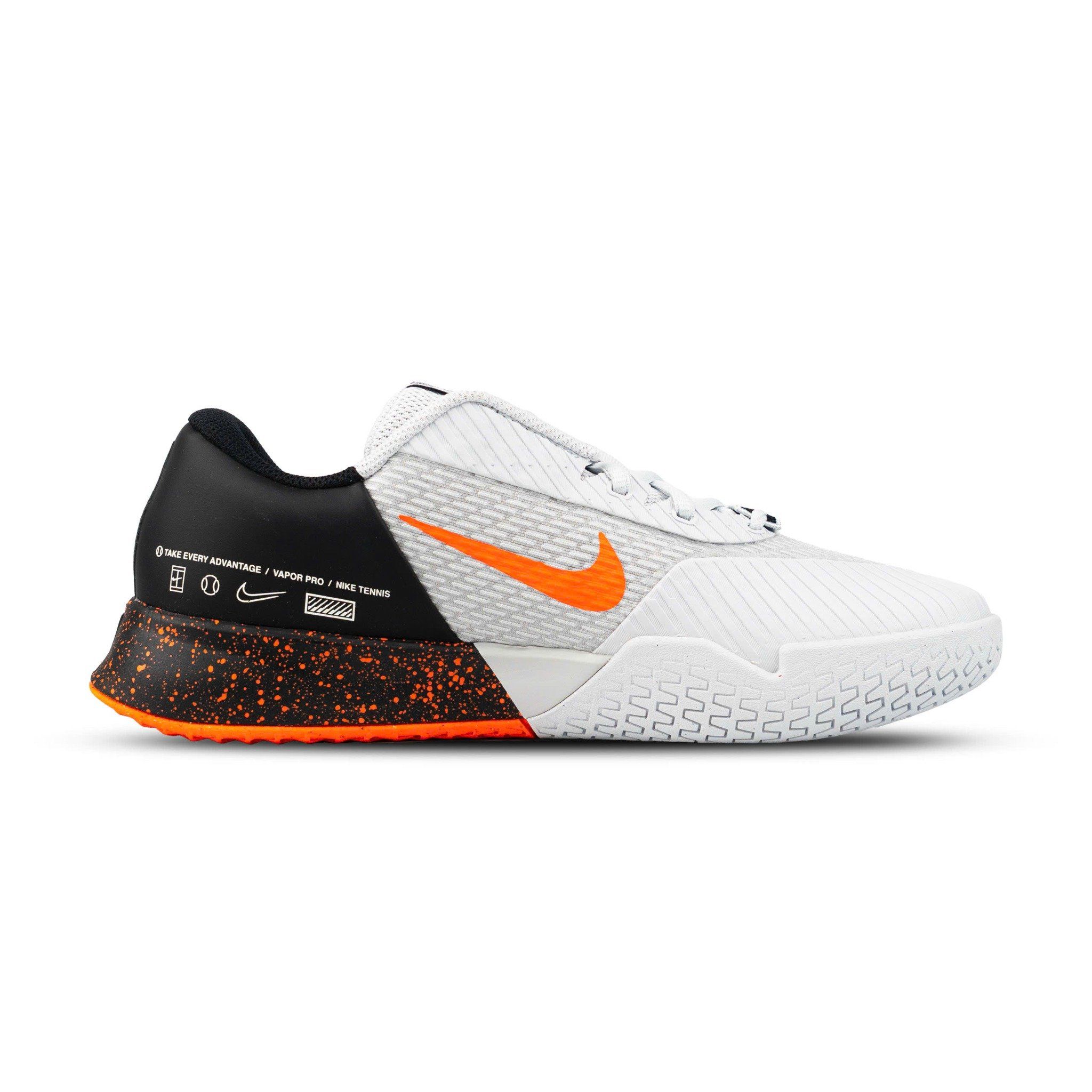  Giày Tennis/Pickleball Nike Court Air Zoom Vapor Pro 2 Pure Platinum Màu Xám Cam 
