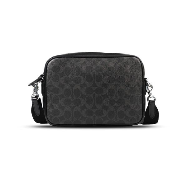  Túi Coach Charter Flap Crossbody 24 In Signature Canvas Màu Đen 