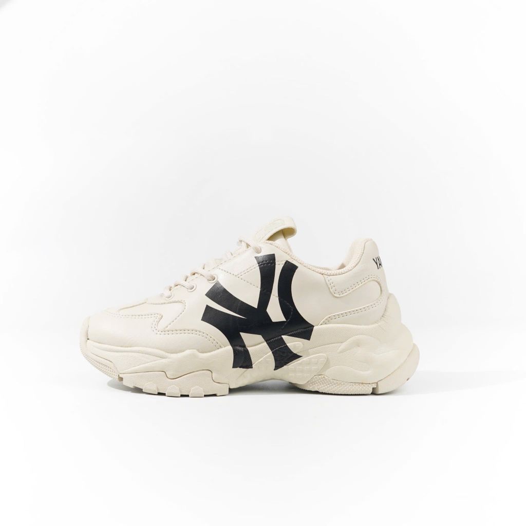  Giày MLB Korea BigBall Chunky A New York Yankees Beige 