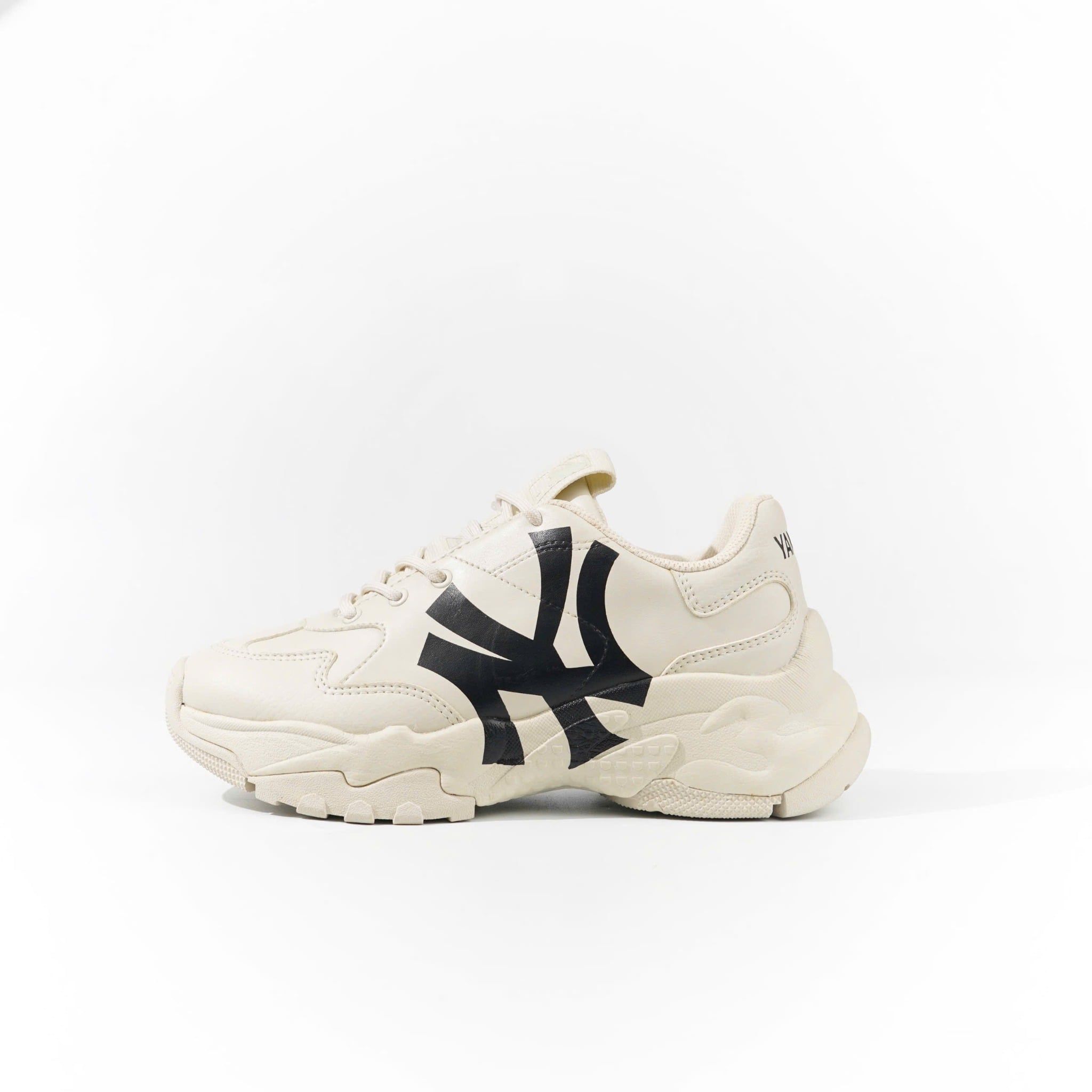  Giày MLB Korea BigBall Chunky A New York Yankees Beige 