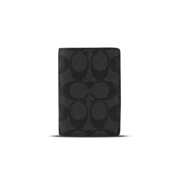  Ví Đựng Thẻ Card Holder in Signature Canvas Màu Đen 
