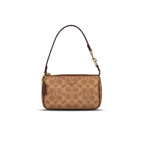  Túi Coach Nolita 19 in Signature Canvas Monogram Màu Nâu Viền Nâu ''CW426