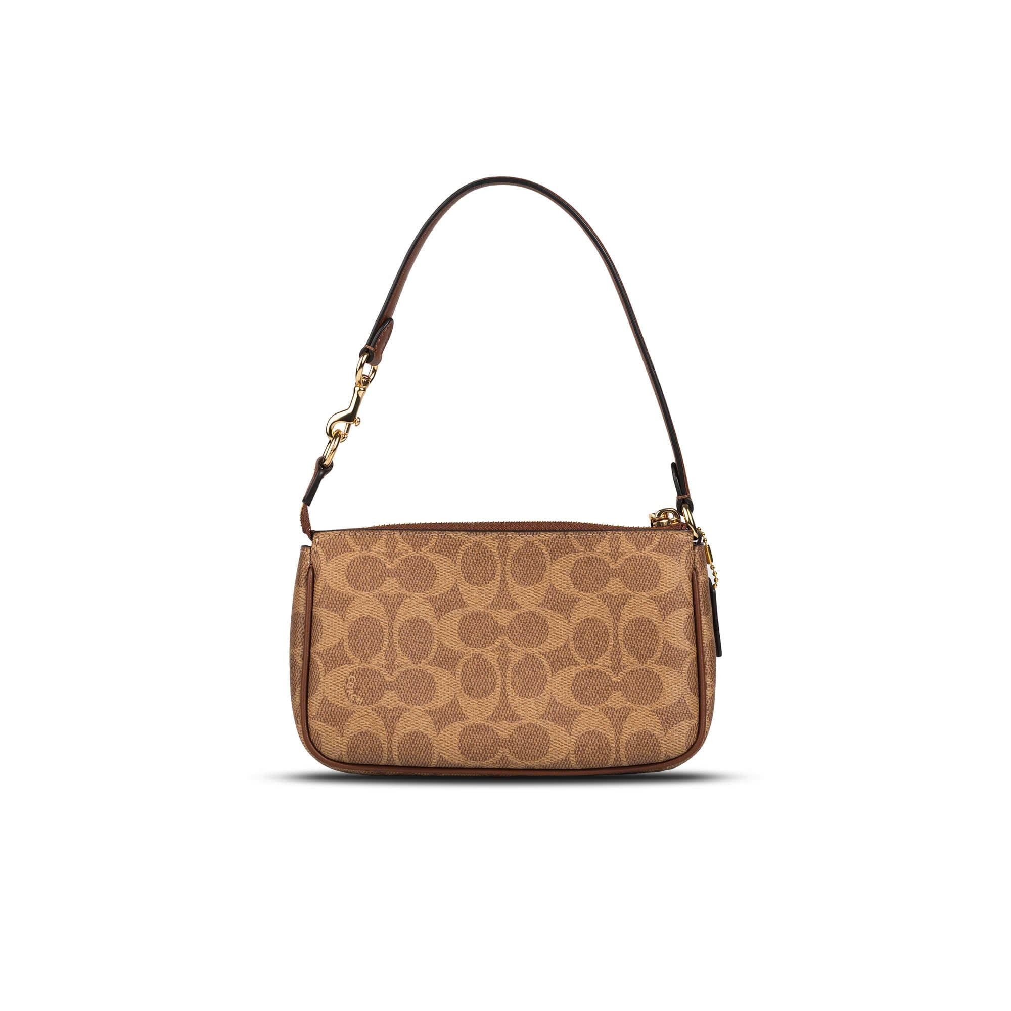  Túi Coach Nolita 19 in Signature Canvas Monogram Màu Nâu Viền Nâu ''CW426
