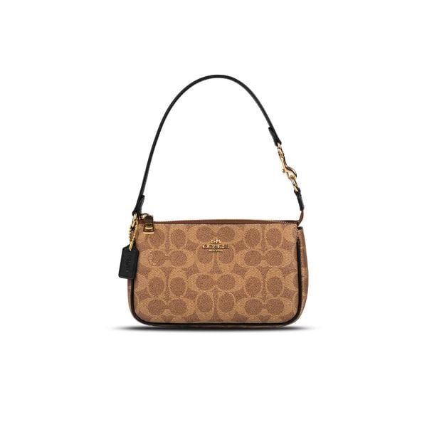  Túi Coach Nolita 19 in Signature Canvas Monogram Màu Nâu Viền Đen ''CW426'' 