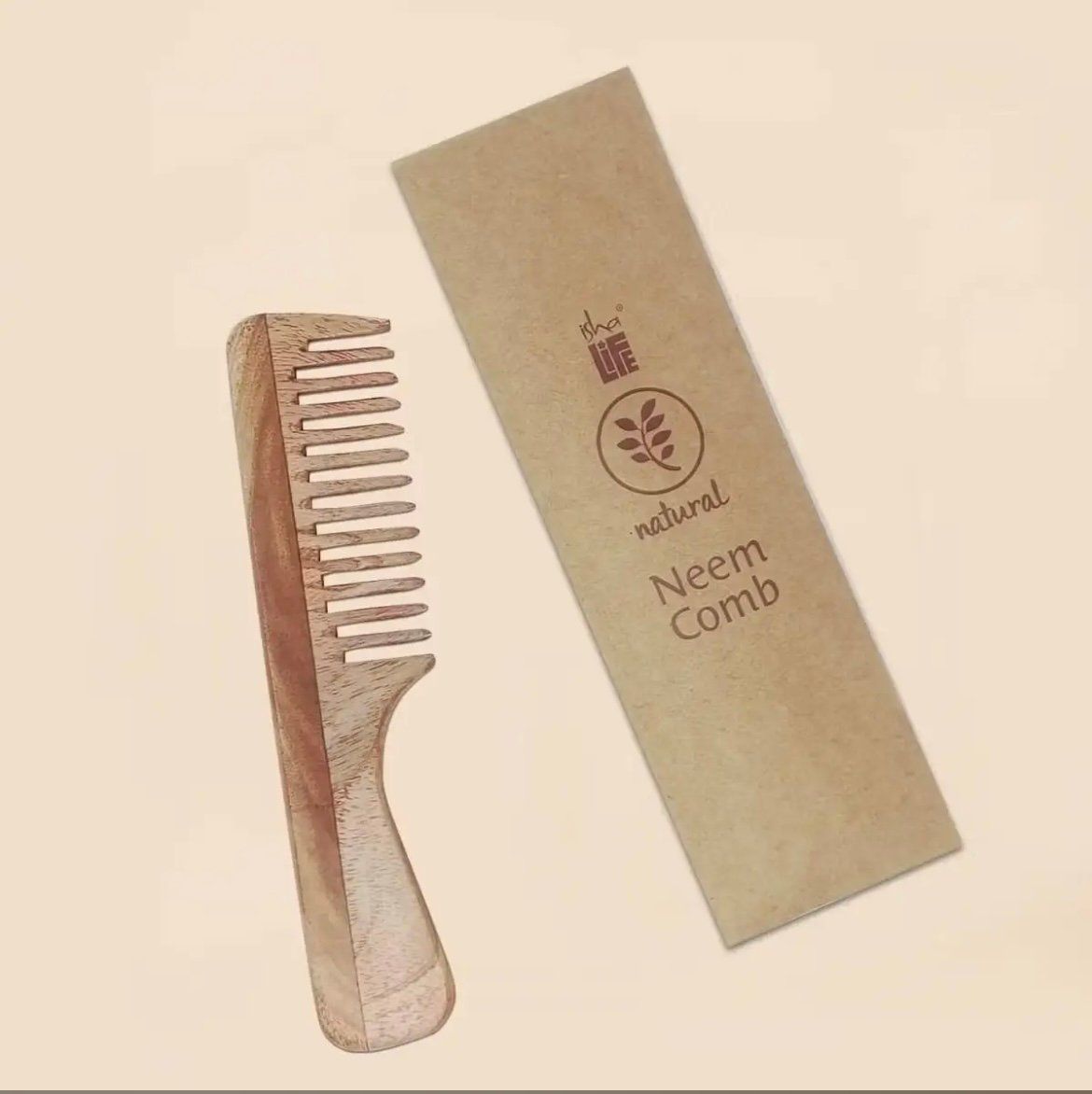  Lược gỗ Neem thủ công ( giúp lưu thông máu huyết ) 