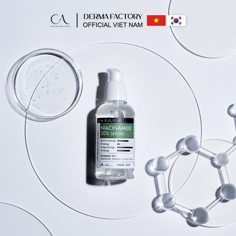  Derma Factory Niacinamide 20% Serum - Tinh chất làm sáng và cải thiện da, thuần chay 30ml 
