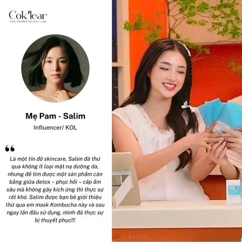  Mặt nạ Cok’lear Kombucha B5 HA Phục hồi & Cấp ẩm sâu 