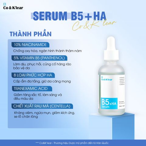  Serum tinh chất B5 HA CoK’lear 50ml 