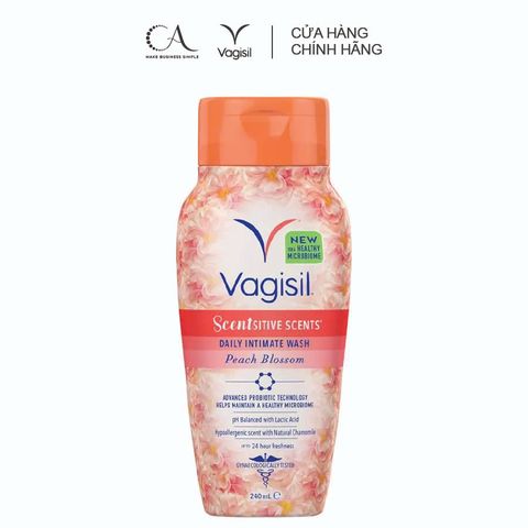  Dung dịch vệ sinh phụ nữ Vagisil Peach Blossom (240ml) - Mang lại cảm giác thơm mát tự nhiên 