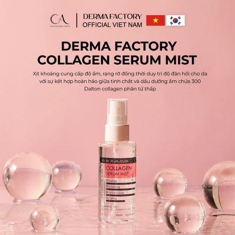  Derma Factory Collagen Serum Mist - Xịt dưỡng phục hồi và tăng đàn hồi da 100ml 