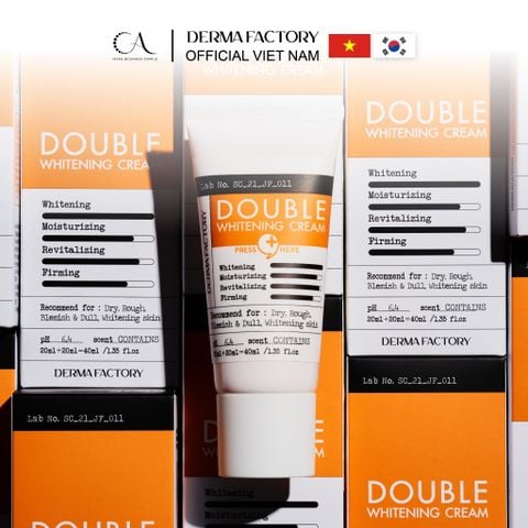  Derma Factory Tranexamic Acid 6% Cream 30ml - Kem dưỡng mờ thâm nám & làm đều màu da chuyên sâu 