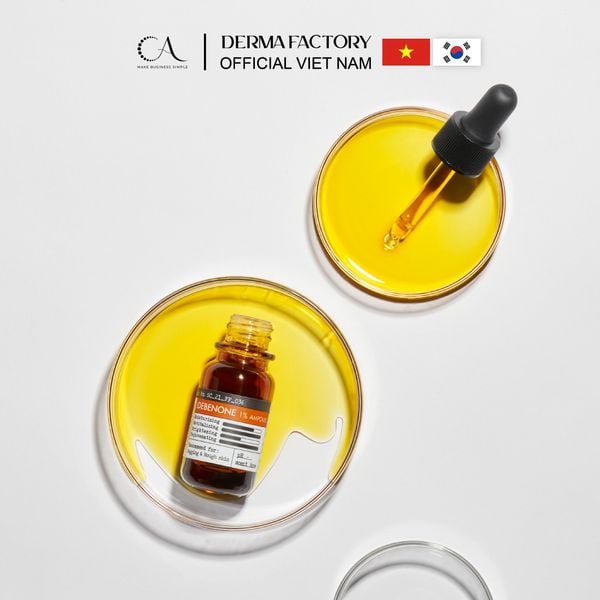  Derma Factory Idebenone 1% Ampoule - Tinh chất Idebenone chống oxy hóa mạnh mẽ, cải thiện nếp nhăn & phục hồi da lão hóa 